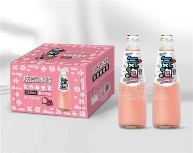 炫気冰峰汽水 白桃樱桃味气泡水实物图招商325ml