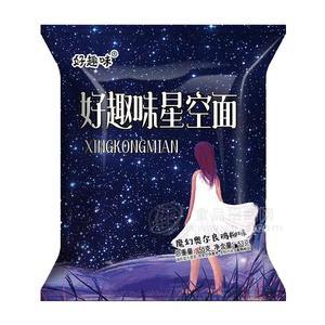 好趣味星空面魔幻奧爾良雞柳味油炸型方便面55g