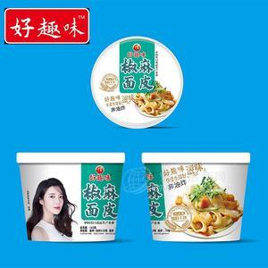 好趣味椒麻面皮干拌面皮桶装非油炸148g