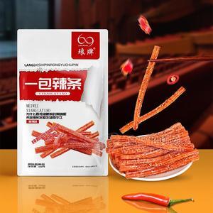 琅牌一包辣片辣条休闲食品休闲零食厂家招商118g