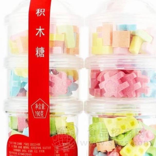糖朝世家3层瓶积木糖