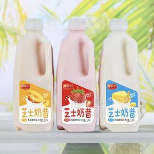 優(yōu)樂億黃桃味草莓味原味芝士奶昔乳酸菌飲品1.25L