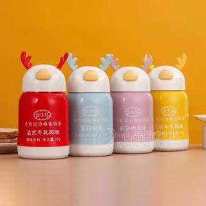 优乐亿法式牛乳风味拿铁咖啡阿萨姆风味法式牛乳风味奶茶固体饮料50g