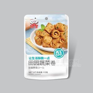 情人結(jié)田園蔬菜卷膨化食品招商112g