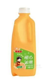 嘿嘿妞甜橙味果粒飲料楊枝甘露果汁飲料