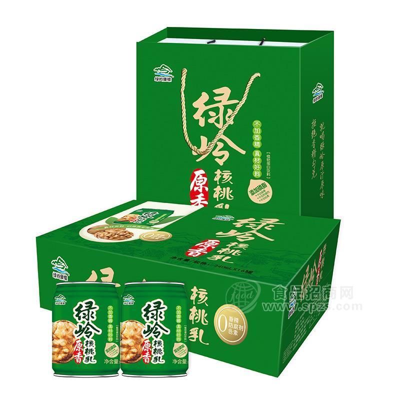 ·绿岭康维原香味核桃乳礼盒装乳饮料招商 
