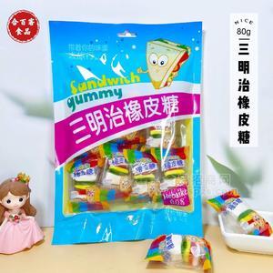 合百客三明治橡皮糖凝胶糖果