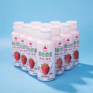 合利佳草莓味椰果乳酸菌风味饮料果粒奶昔310ml