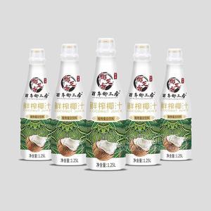 百年椰正香鲜榨椰子汁椰汁植物蛋白饮料招商1.25L