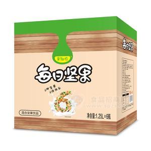 果椰浓每日坚果 混合坚果饮品 宴会饮料 餐饮饮品 1.25L×6瓶