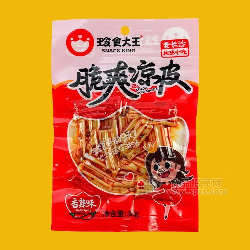 ·玲食大王香辣味脆爽凉皮休闲食品袋装招商38g 
