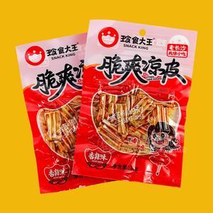 玲食大王香辣味脆爽涼皮風(fēng)味小吃休閑食品袋裝招商38g