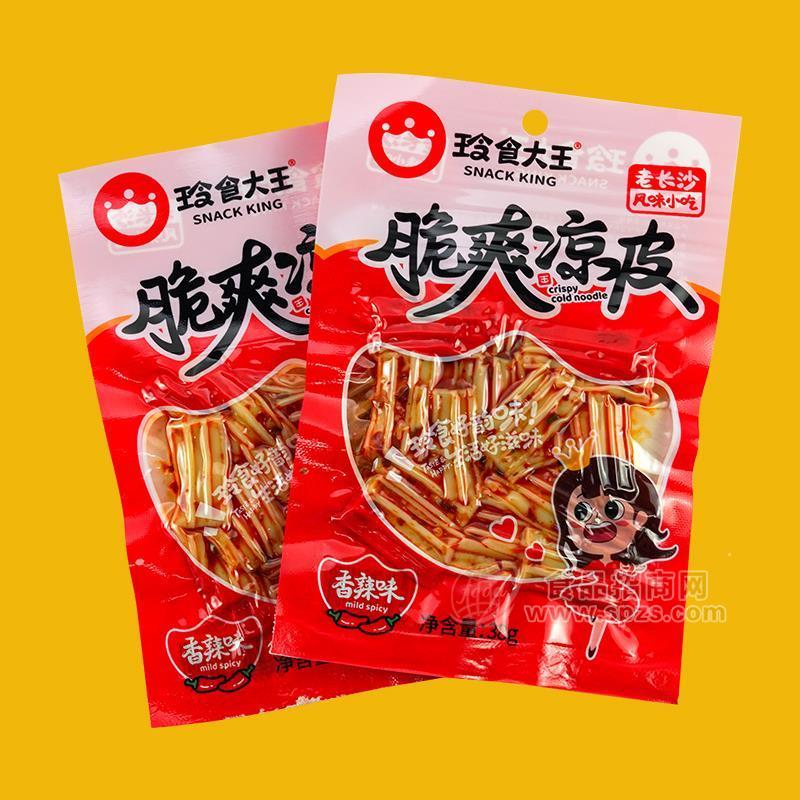 ·玲食大王香辣味脆爽凉皮风味小吃休闲食品袋装招商38g 