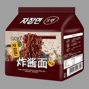 食客丰炸酱面拌面方便面5连包116gx5包