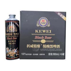 科威精酿畅享版黑啤酒980mlx6罐