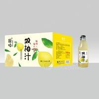 輕吻雙柚汁復合果汁飲料箱裝果汁飲料招商318ml×15瓶