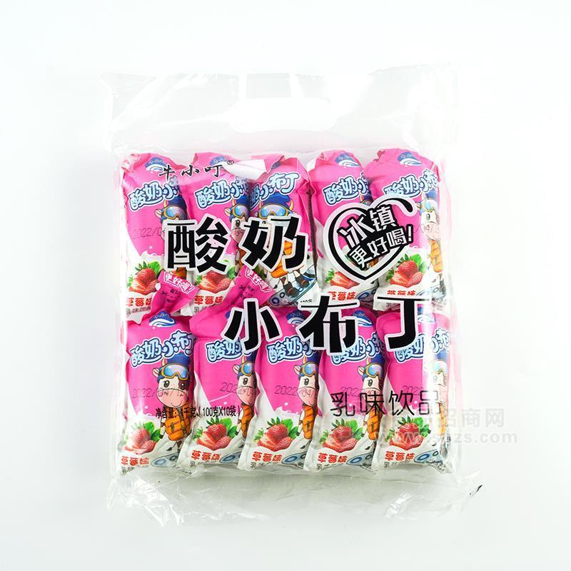 牛小叮草莓味酸奶小布丁乳味饮品乳饮料1kg