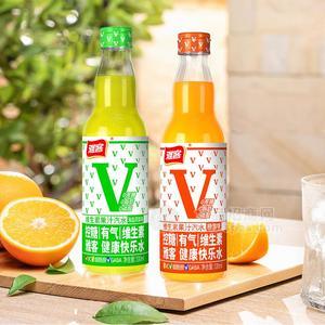 雅客海盐味橙蜜味维生素果汁汽水快乐水碳酸饮料招商330ml