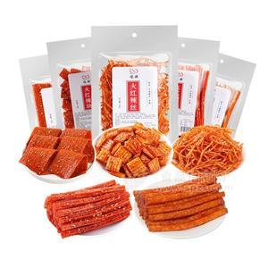 瑯牌火紅辣條辣片休閑食品招商125g