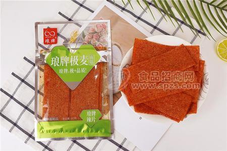 瑯牌極麥面筋辣條瑯牌辣棒調(diào)味面制品休閑食品廠家招商80g