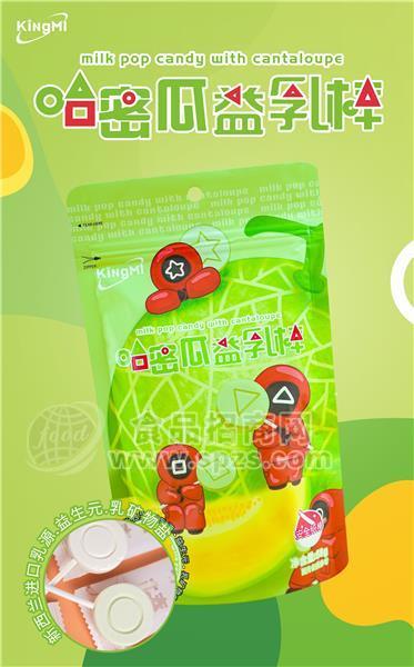 哈密瓜味益乳棒棒棒糖休闲食品糖果