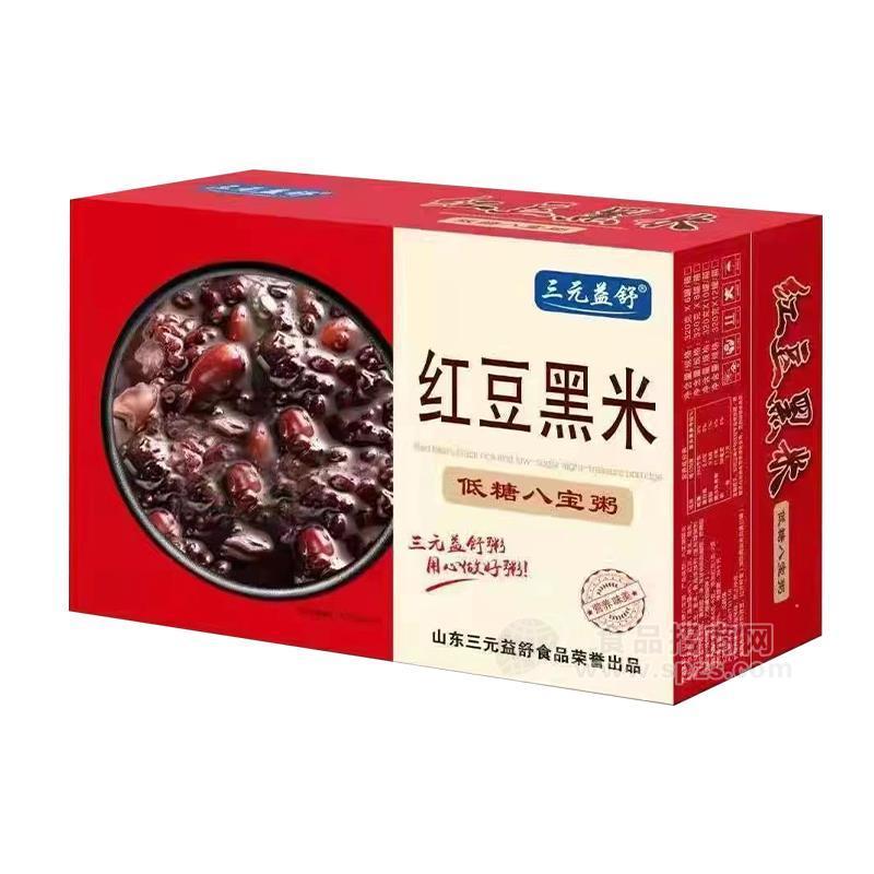 三元益舒紅豆黑米低糖八寶粥方便食品禮盒裝