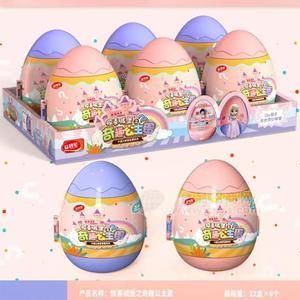 益智星惊喜城堡奇趣公主蛋奇趣蛋糖玩儿童零食12盒x6个