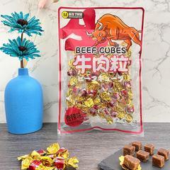 萌孩子香辣味牛肉粒肉干肉脯休闲零食75g