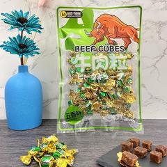 萌孩子五香味牛肉粒肉干肉脯休闲零食75g