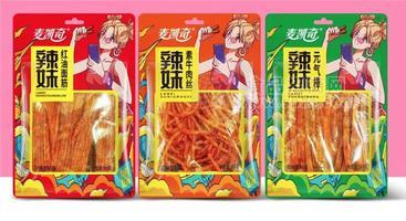 麥凱奇辣妹素牛肉絲、元?dú)饫卑?、紅油面筋