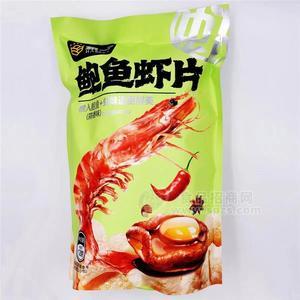 鮑魚蝦片蒜香味128g膨化食品