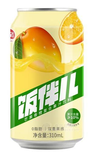 大窯飯伴兒芒果香橙復(fù)合果汁飲料310ml大窯果汁飲料