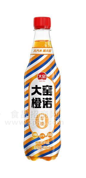 大窯橙諾零糖汽水450ml