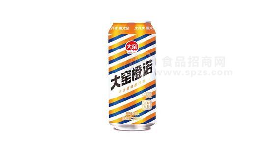 大窯橙諾橙味汽水500ml易拉罐飲料橙子味