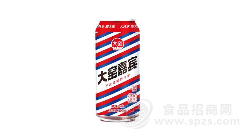 大窑嘉宾易拉罐装果味汽水500ml经典嘉宾