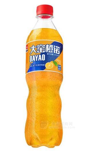 大窑橙诺柑橘汁汽水520ml塑料瓶装桔子汁老汽水