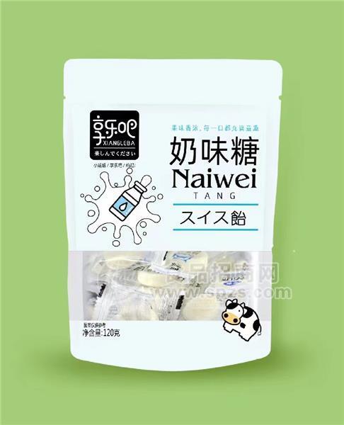 享樂吧奶味糖糖果120g
