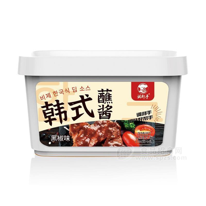 調邦手韓式蘸醬黑椒味蘸料調料750gx3包2.25公斤