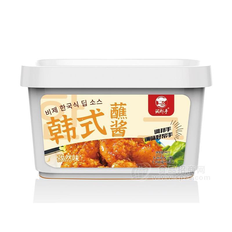 調邦手韓式蘸醬孜然味蘸料調味品750gx3包2.25公斤