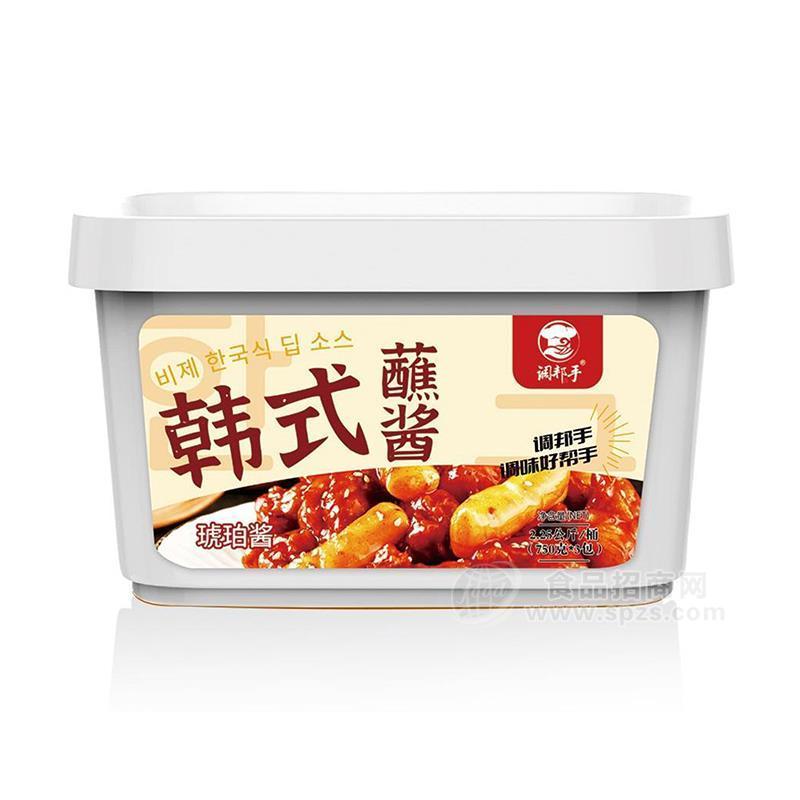 調(diào)邦手韓式蘸醬琥珀醬調(diào)味品750gx3包2.25公斤