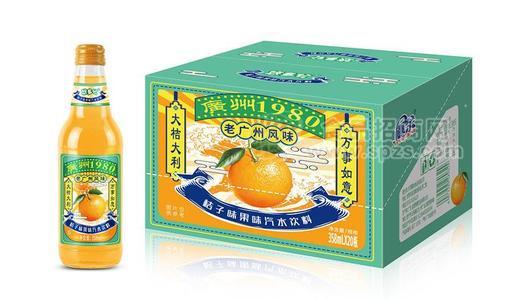 東莞椰柏椰余桔子味果汁飲料358ml20P瓶廣州1980