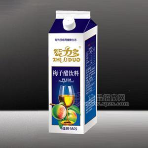 智力多屋顶盒装梅子醋饮料980g