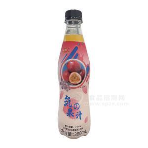 豪園百香果復(fù)合乳酸菌果汁飲料380ml