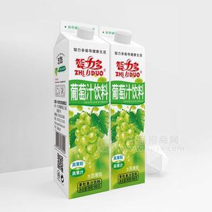智力多屋顶包葡萄汁果粒果汁饮料980g
