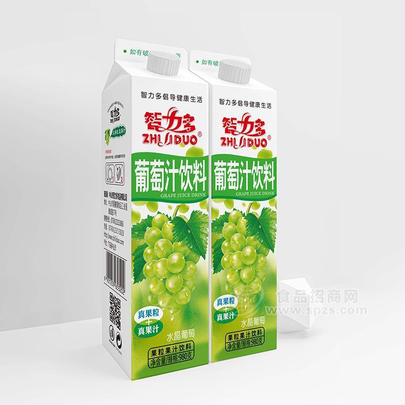 智力多屋頂包葡萄汁果粒果汁飲料980g