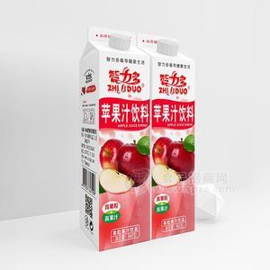 智力多屋顶包苹果汁果粒果汁饮料960g