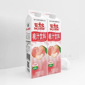 智力多屋顶包桃汁果粒果汁饮料960g