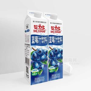 智力多屋顶包蓝莓汁果粒果汁饮料980g