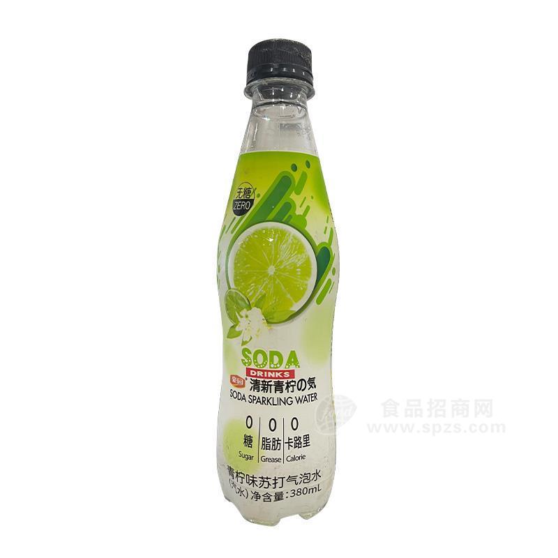 豪園蘇打氣泡水青檸味汽水380ml