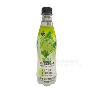豪园水晶葡萄味苏打气泡水汽水380ml